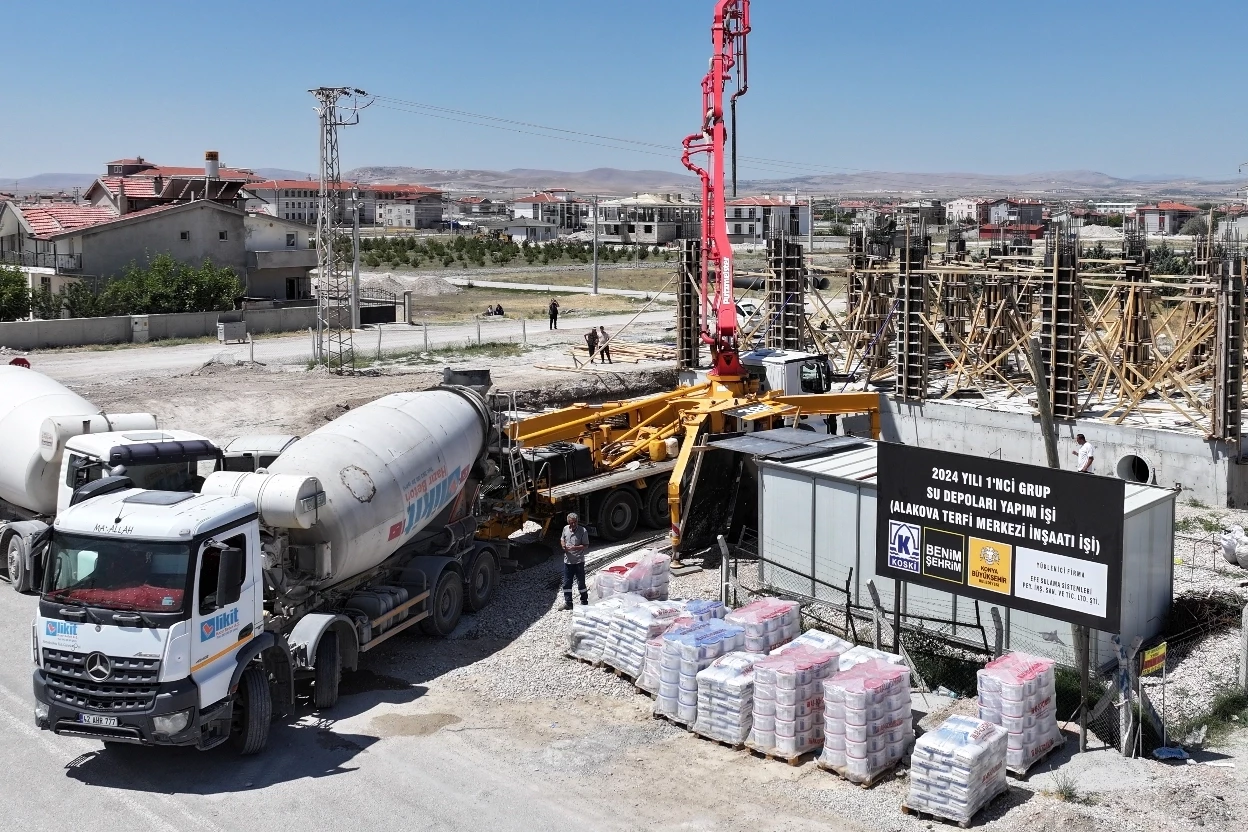 Konya’da Alakova Terfi İstasyonu yükseliyor