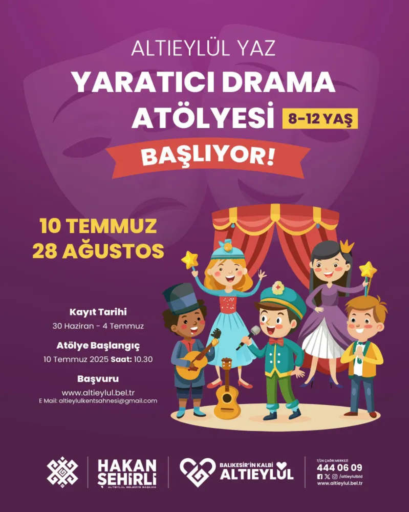 ALTIEYLÜL’DE DRAMA ATÖLYESİ BAŞLIYOR